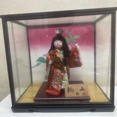 閉店セール】 桃山作 桜山 日本人形 ガラスケース入り 市松人形 - メルカリ