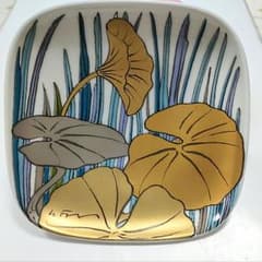 ○5492 ローゼンタール100周年記念スタジオラインドイツ金彩蓮絵皿
