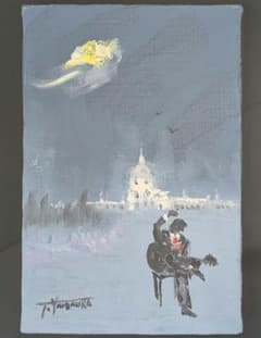 原画・サイン有】山浦多久二 油彩画 額込み - メルカリ