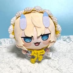 ぬい服 ヘッドドレス〈黄色×白色〉にじまるっと ちびぐるみ にじぬいお
