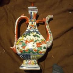 中国陶磁器 明萬歴赤絵 水差しB - メルカリ