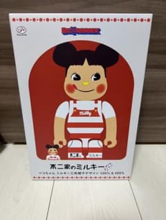 BE@RBRICK ペコちゃん ミルキー三角帽子デザイン 400% 100% - メルカリ
