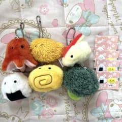 p クオリア お弁当のぬいぐるみ 全6種類コンプセット ガチャ カプセル