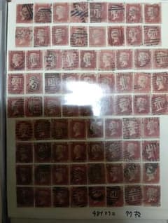 イギリス切手 1864年 レッドペニー切手 まとめ売り - メルカリ