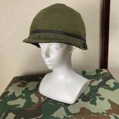 米軍 M1 M2 スチールポットヘルメット ODカバー付 - メルカリ