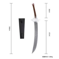 伏黒甚爾呪具釈魂刀 日本刀 模造刀 居合刀 武士道 武蔵 鑑賞用 手鍛造