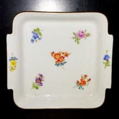 Meissen マイセン ベーシックフラワースクエアトレイ 角皿