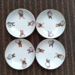 美品】中国醴陵 「四季平安」唐子／童子 醤油皿 4枚セット - メルカリ
