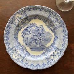 英国アンティーク】美品 スポード コープランド ブルー & ホワイト