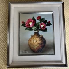 値下げ☆OSUMI SHIRA 白井大澄 花瓶の花 油彩画 - メルカリ