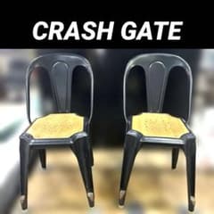 関家具】マルチプルズⅡ◇スタッキングチェア2脚セット◇クラッシュ