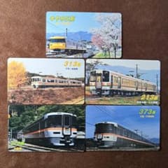 JR東海 長野県伊那松島運輸区管内限定 ワンマン列車乗車案内カード 5種