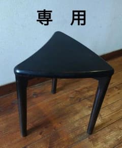 専用 レトロ 三角椅子 木製スツール コーナーラック 花台 - メルカリ