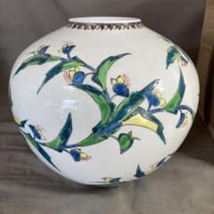 小野祥瓷】日本の名窯 日本工芸会正会員 琥山窯 小野祥瓷作 色絵露草文