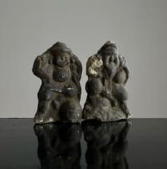 古相 小さい大黒天土人形 約3.5㎝ 江戸時代頃】骨董仏像アンティーク豆