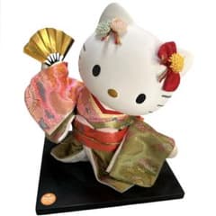 ハローキティ 着物 振袖 ふりそで 晴れ着 フィギュア 和服 日本人形