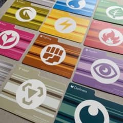 ポケモンカード 仕切り板 セパレーター プラ板 エネルギー柄 BW