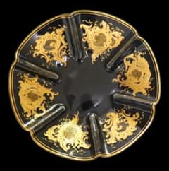 オールド・バカラ 1890年頃 高級 24金彩ロココトレー ルイ15世 小物