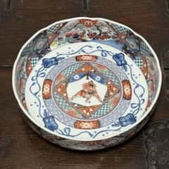 古伊万里】未使用の色絵大皿・大鉢 大相撲@大翔山引退記念27cm - メルカリ