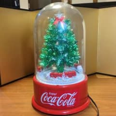 コカコーラ クリスマスツリー型スノードーム Coca-Cola 非売品 完動品