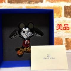 希少品 美品 スワロフスキー ディズニー ミッキーマウス クリスタル