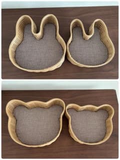 ♡プリ♡様ご連絡ページです。ウサギとクマの形のバスケットセット