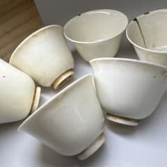 古代 白高麗 煎茶碗6客 口径約7.5㎝ 東Y8-0106☆2F - メルカリ