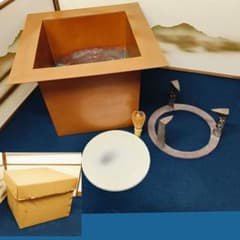 AN16 おとし 五徳 底瓦付 銅製おとし 紙箱入 高さ32cm 茶道具 - メルカリ