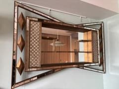 シャドーボックス ミッドセンチュリー ミラー ヴィンテージ サン