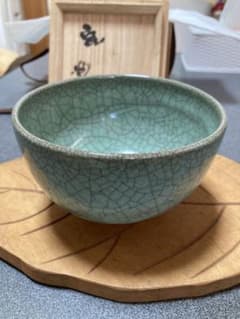 人間国宝 中島宏作青瓷松茶碗お値下げ致しました。 - メルカリ