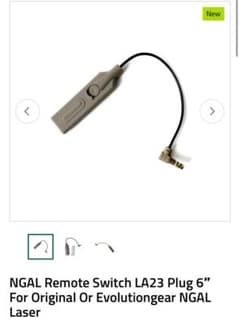 NGAL レーザー用 リモートスイッチ LA23 プラグ 6インチ エボギア