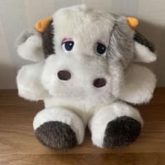 未使用 ファンシー 昭和レトロ 眠そうな ウシ 牛 ぬいぐるみ - メルカリ