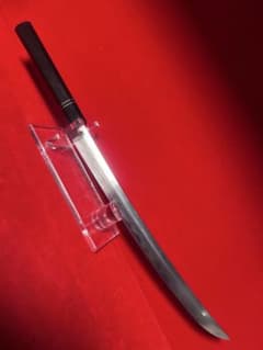 01567 包丁 マグロ包丁 先丸型 両刃 玉鋼 刃紋綺麗 鬼反り 未使用品