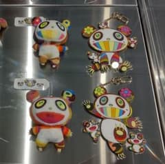 大人気パンダセット☆ 村上隆 ぬいぐるみ ラバー キーリング