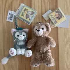 タグ付き】ダッフィー＆ジェラトーニ ぬいぐるみバッジ まとめ売り