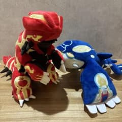廃盤/2014年/一点もの】ゲンシグラードン ゲンシカイオーガ ぬいぐるみ