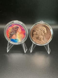 American Justice Girl カラー銀貨＋銅貨セット - メルカリ