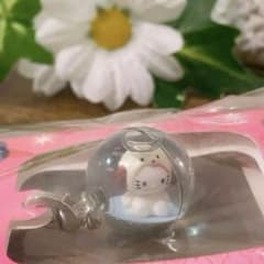 希少】ハローキティ 根付 十二支 戌 水入り丸玉 ファスナーマスコット