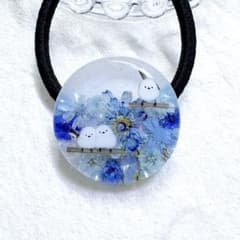 ②-②レジンヘアゴム。シマエナガ。さくら。ハート。 - メルカリ