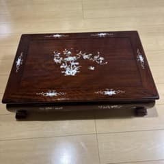 中国美術 唐木 花梨 螺鈿細工 テーブル 9.8キロ - メルカリ