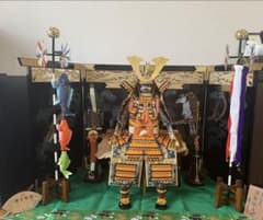 美品】【昭和レトロ】 ☆光玉作☆ 端午の節句☆ 鎧兜平飾りセット売り