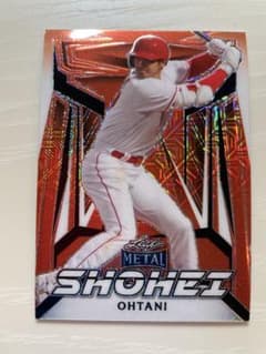 世界5枚限定】大谷翔平 LEAF METAL オレンジリフラクター - メルカリ
