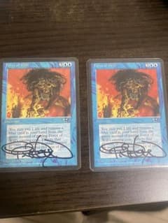 mtg 意志の力 Force of Will サイン入りカード2枚セット - メルカリ