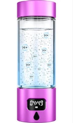 水素水生成器 5000PPB携帯式水素吸入器 LEDタイマーディスプレイ 紫