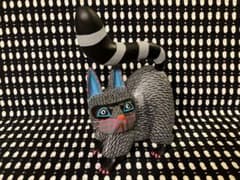 メキシコ オアハカ ウッドカービング アライグマ エドゥアルド