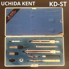 KENTケント UCHIDAウチダ 製図器セット コンパスセット 烏口入り 廃盤