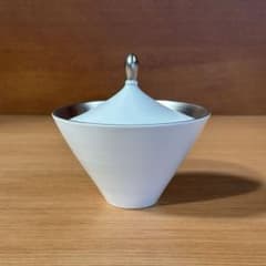 アリタポーセリンラボ JAPAN SNOW 専用蓋付き 小鉢・小飯碗 プラチナ