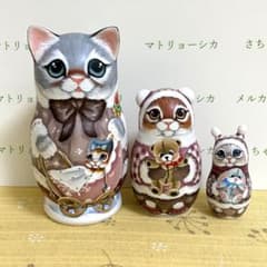 マトリョーシカ 猫 ニコラエヴァ 家族 赤ちゃん - メルカリ