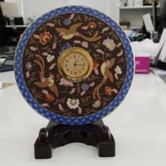 香蘭社の渕地黒絵 花鳥紋時計 - メルカリ