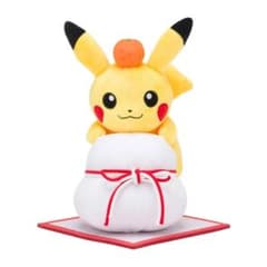 未開封】ポケモンセンター ピカチュウと鏡餅 ぬいぐるみ お正月 タグ